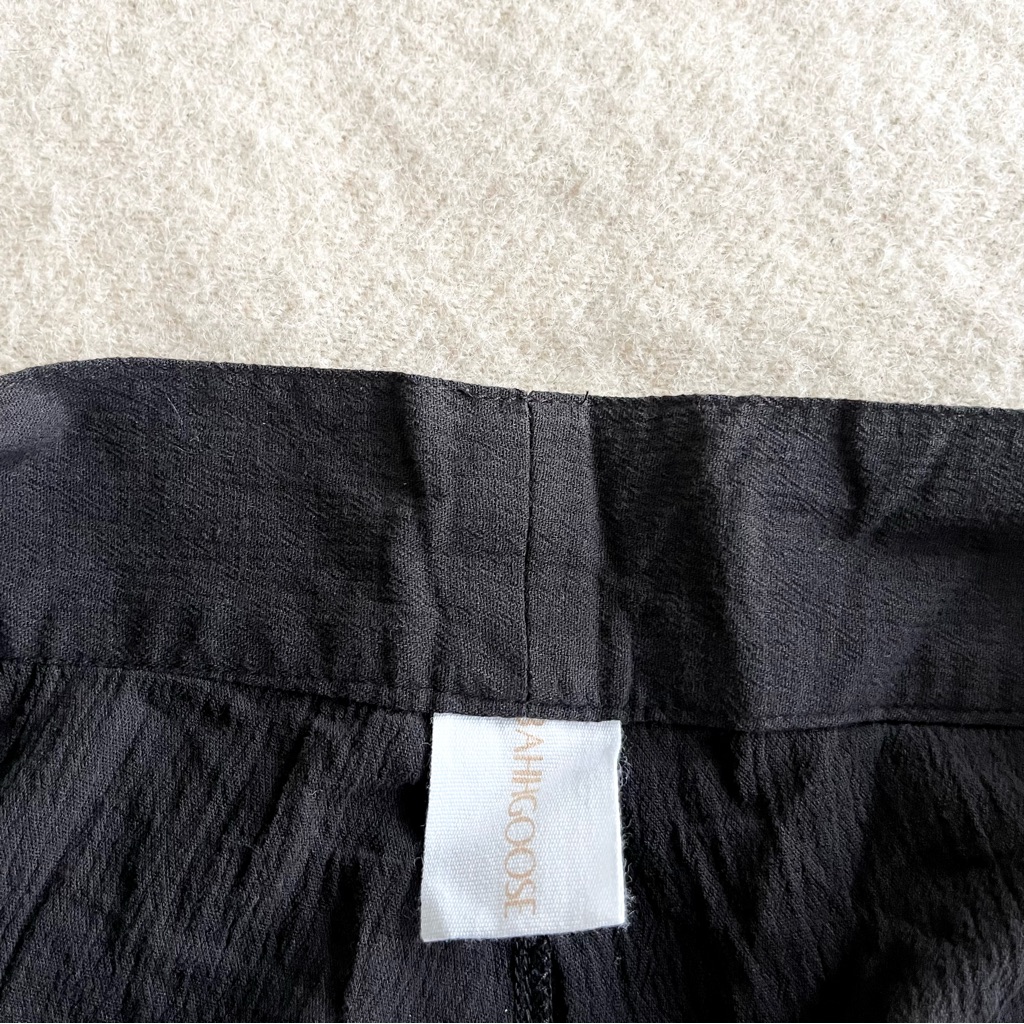 Bahhgoose Black Cotton Gauze Cargo Pants — image 6 of 8